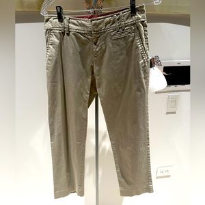 Gap Khaki Cropped Ankle Pants